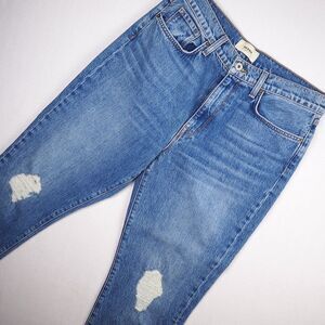 Baldwin Therese Baltic High Rise Distressed Jeans Womens 30x28 Straight Made USA